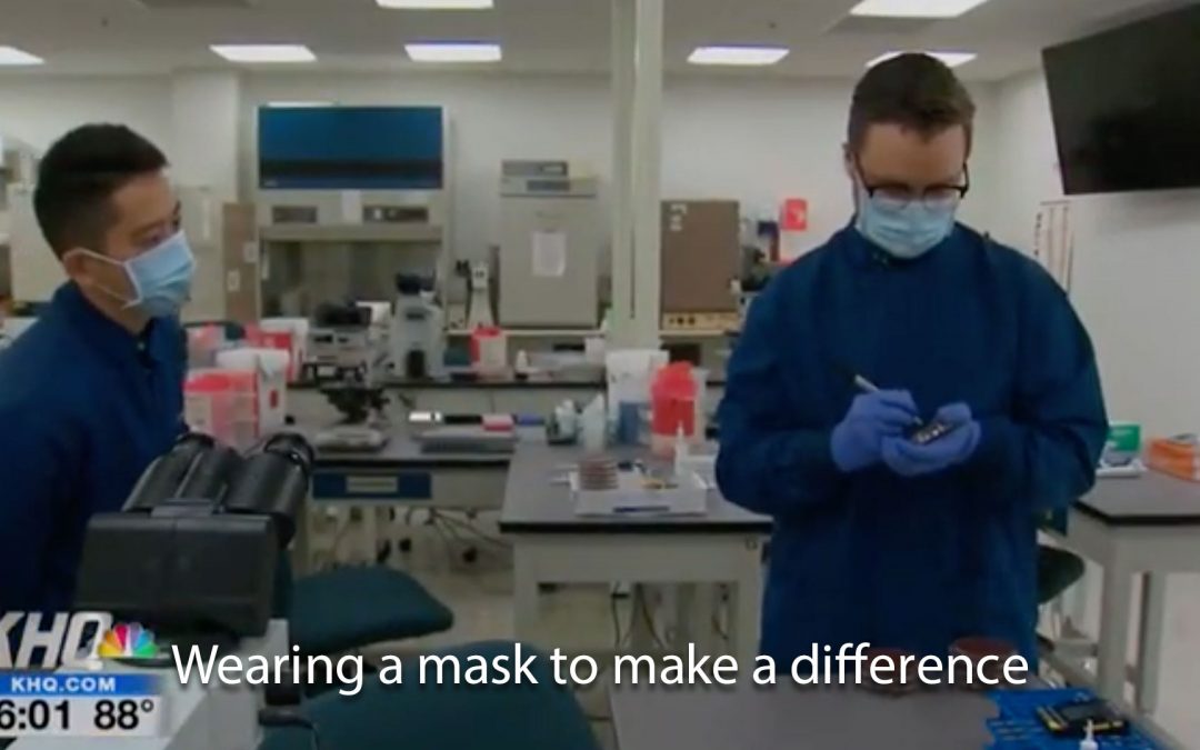 Wearing a mask to make a difference